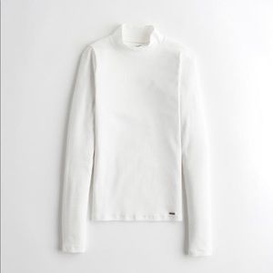Hollister Mockneck Ribbed Top